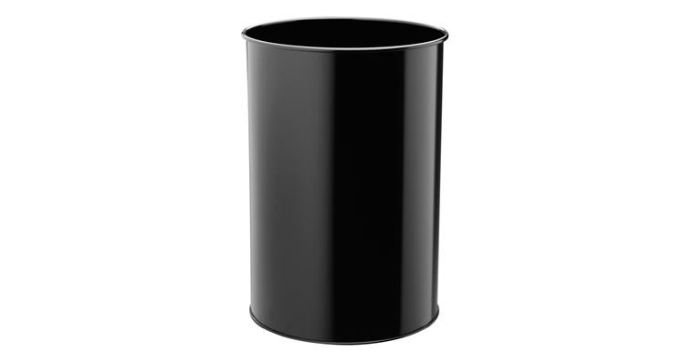 1085850305 Papierkorb Metall 30 Liter schwarz