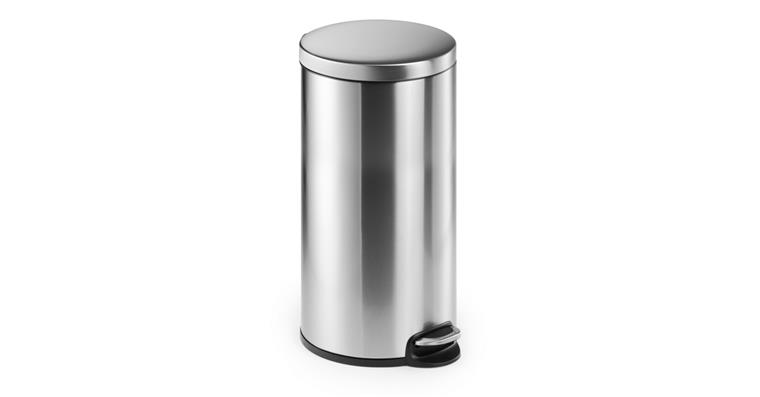 1085850202 Treteimer Edelstahl 30 Liter rund
