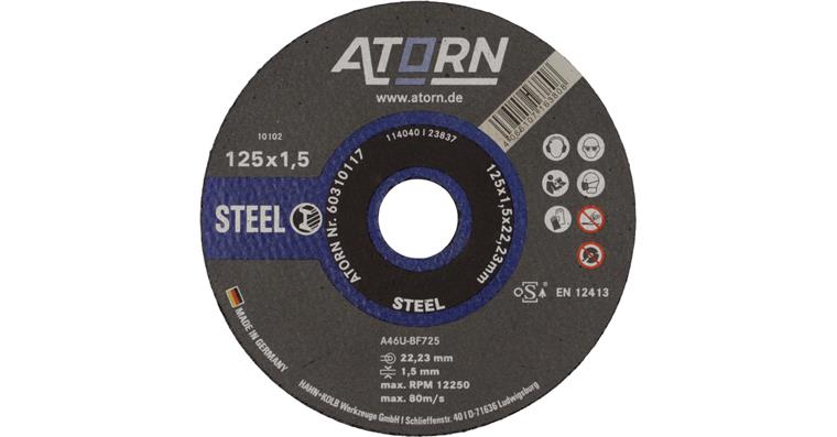 1044804204 Řezný kotouč na ocel, 125 x 1,5 mm