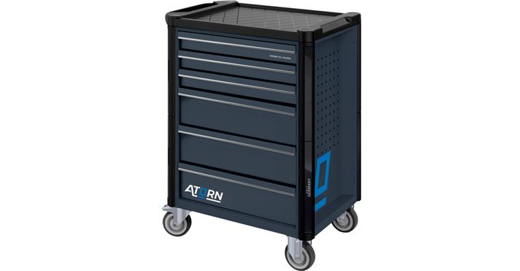 1081720108 Workshop trolley graphite grey RAL 7024 6 drawers 
