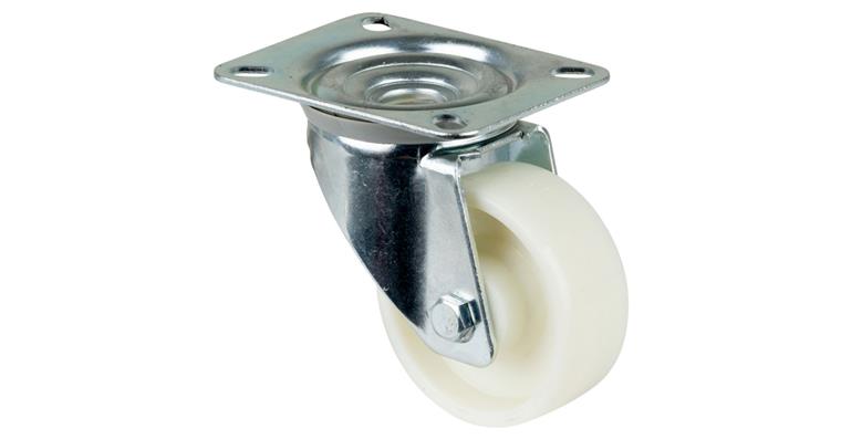1081411101 Swivel castor, 80 mm diameter, plastic, load capacity 125 kg