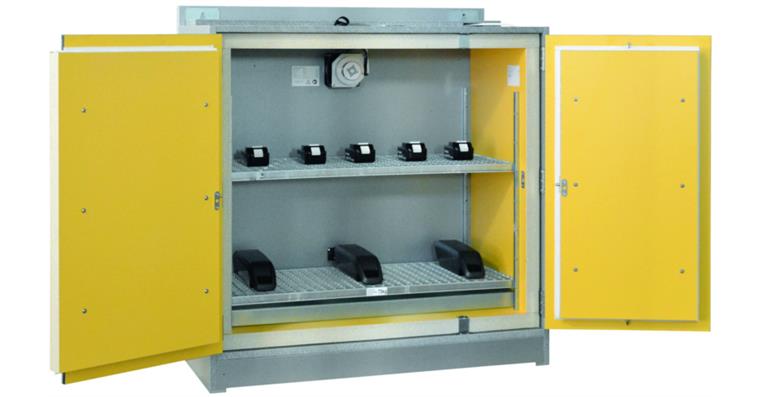 1085642204 Akkuschrank LI-ION Basic E/I 90 mit Aerosol-Löschgenerator ohne Steckdosenl.