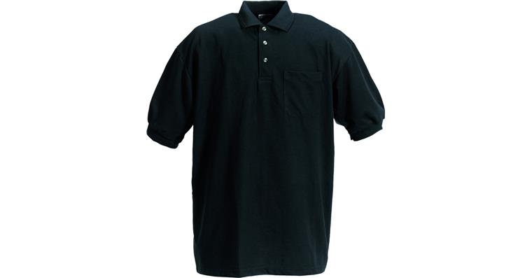 1093036225 Polo-Shirt Borneo černá 60%BV/40%Poly 180g vel.XXL