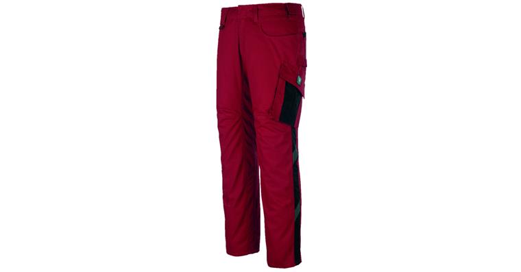 1093037151 Pracovní kalhoty Oldenburg, červená/černá, vel. 46/82 cm