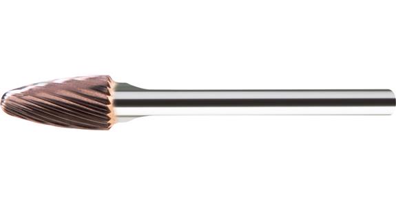 FRÉZA TC ATORN, zaoblený tvar RBF, průměr řezné hrany 6 mm, T5, 12x25 mm